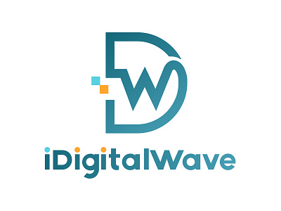 iDigitalWave Minimalist/flat Logo Design - Concept 2 - Accepted brand brand design brand identity branding branding design logo logo design logo design branding logo design concept logo designer logo designs logodesign logos logotype minimalist logo minimalist logo design modern modern design modern logo modernism