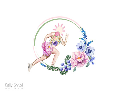 Kelly Small Physiotherapy Watercolor Logo Initial Concept