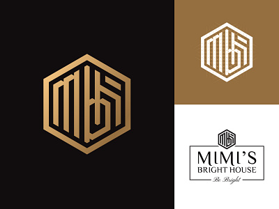 Mimi's Bright House Monogram Logo By Designrar