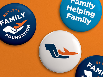 NetJets Family Foundation airplane branding logo vector