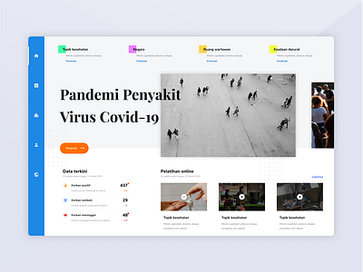 #Exploration - Web Information Covid-19 Virus design designuiweb designweb ui ui design user interface design userexperience userexperiencedesign userinterface userinterfacedesign ux web website