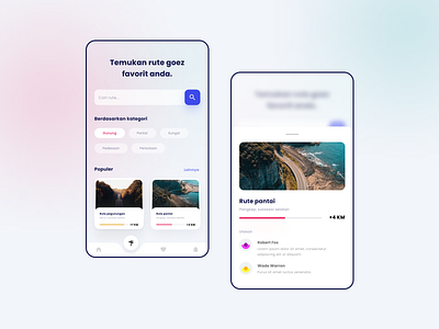 #Exploration - Menemukan Rute Goez app design gradient graphic design graphicdesign ui ui design uiux userexperience userinterface ux