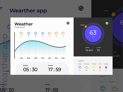 weather app simple app illustration ui ui design ux web website