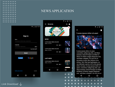 News Application app design illustration typography ui ui design ux web website