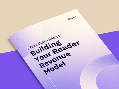 A Guide to Reader Revenue Model abstract booklet brochure collateral graphic design guide indesign layout magazine pdf visual design