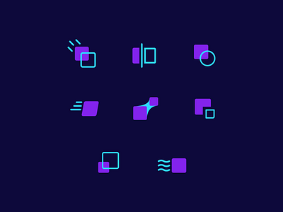Abstract Icons abstract design flat icon graphic design icon design icon set icons illustration illustrator line icon shape ui visual design