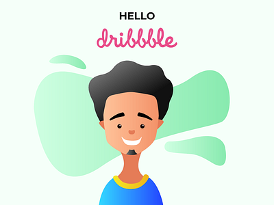 Hello Dribbble artist character design character illustration digital art digital drawing graphic design hello dribbble illustration illustration art illustrator vector art visual art visual design