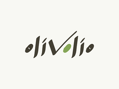 Olivolio - light gestual handmade italy logotype oil olive signature