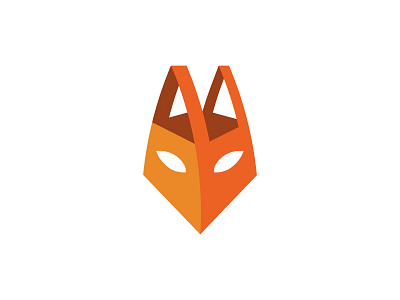 Foxy e-shop animal buy eyes fox logotype orange shopper shopping