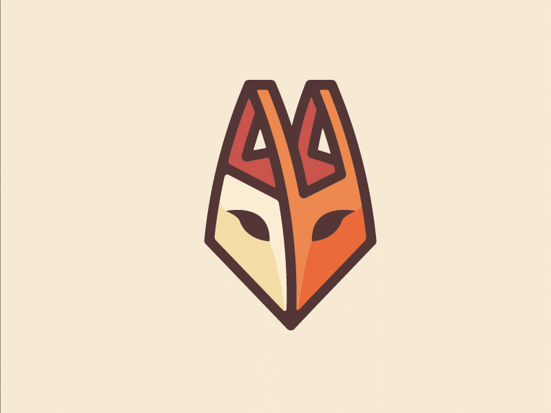 Foxy E-shop animal animation buy eyes fox lines logotype orange shopper shopping