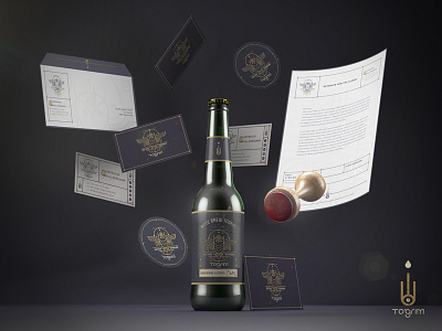 Personal brand - Stationary 3d 3d modelling beer business card c4d letterhead stamp stationary stetionary third eye vray