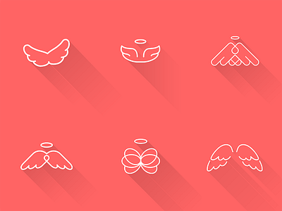 Angel Wings Branding Concepts angel branding iconography icons illustrations logo wings