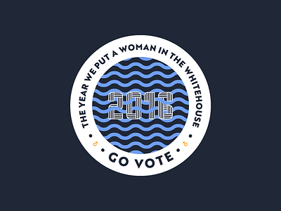 2016, A Woman in the White House brand clinton design election female illustration logo politics stein trump typography vector