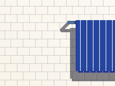 You're a towel bathroom design graphic illustration minimal pattern scene shadow stripes tile vector