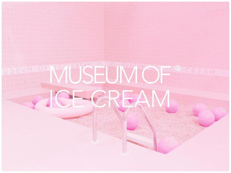 Museum of Ice Cream: A Web Concept animation flinto graphic design interface pink ui user interface ux web design