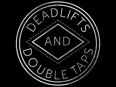 Doubletap Badge badge clean crossfit hipster illustration