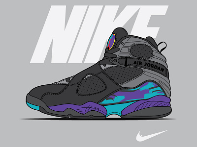 Air Jordan 8 2015 airjordan branding icon illustration logo nike pin vector