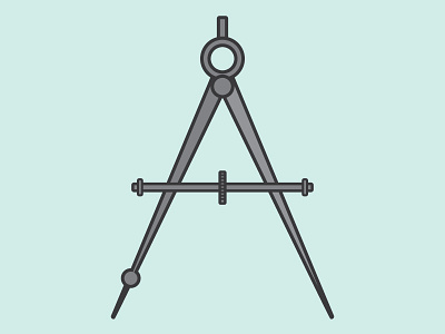Compass branding compass drawing icon illustration logo pin vector