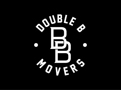 Double B Movers brand icon illustration logo type vector