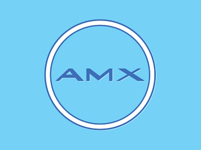 AMX1968 apparel brand car fashion illustration letter logo monogram typography vector