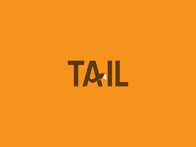 Tail Rebound brand flat fox illustration letter monogram typography vector