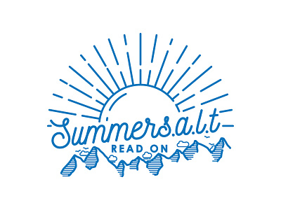 Summersalt adventure books hipster lettering read summer sun type