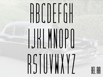 Bel Air Font branding cars classic custom font identity letters lines logo treatment type typeface