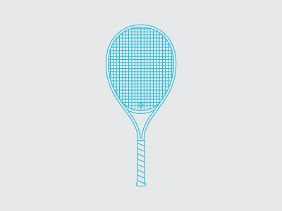 Tennis Racquet icon illustration logo mark tennis vector