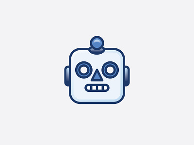 Robot icon ios robot vector