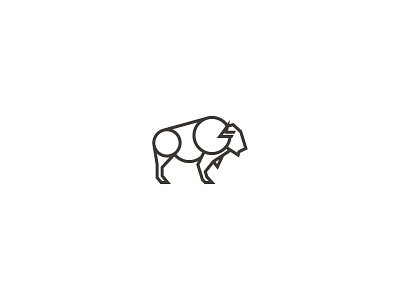 Buffalo brand buffalo icon logo mark vector