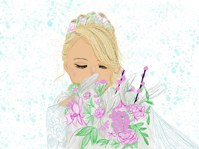 Bride painting!