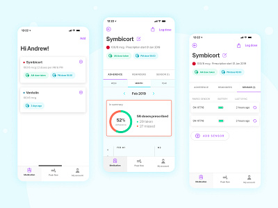 Smart inhaler - Dashboard