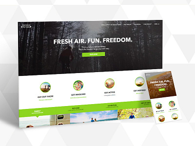 Freedom to go... campaign caravans freedom responsive ui ux website