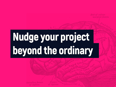 Nudging design beyond the ordinary behaviour design innovation kickstart nudge pink