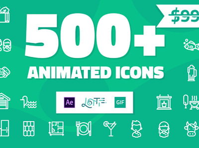 500 Animated Icons animated animation branding dashboard design flat icons graphic design icon icons icons design startup icon