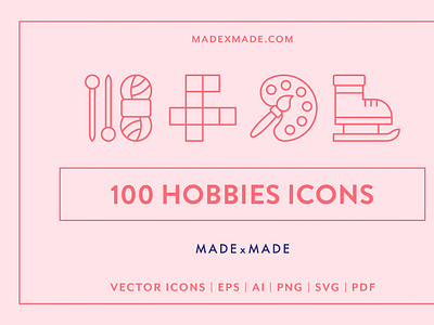 Line Icons – Hobbies Line Icons – Hobbies Line Icons – Hobbies L