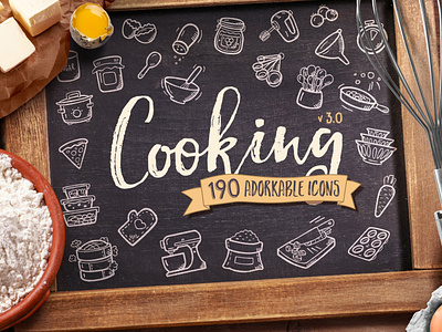 Cooking Hand Drawn Icons