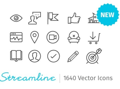 Streamline Essential - 2000 icons