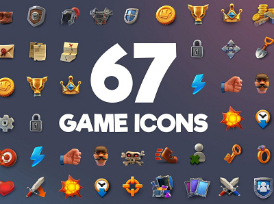 Game icon set branding dashboard design flat icons graphic design icon icons icons design social media startup icon