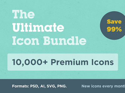 The Ultimate 10,000 Icon Bundle branding bundle bundles dashboard design flat icons graphic design icon icon bundle icons icons design logo social media startup icon