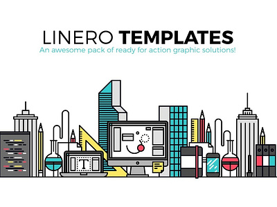 Linero Templates branding dashboard design flat icons graphic graphic design graphics icon icons icons design line logo social media startup icon template template design templates temple