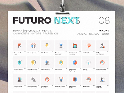 Futuro Next Icons / Human Pack branding dashboard design flat flat icons graphic design icon icons icons design logo logo branding logo design social media startup startup icon