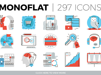 Monoflat Icons Collection branding bussines dashboard design flat flat icons graphic design icon icons icons design logo logo branding logo design social media startup startup icon technology