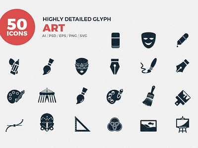 Glyph Icons Art Set app art branding dashboard design flat flat icons glyphs graphic design icon icons icons design logo logo branding logo design social media startup startup icon