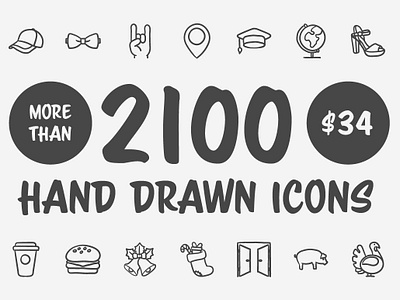 2100 Hand drawn vector icons branding dashboard design flat flat icons graphic design icon icons icons design logo logo branding logo design social media startup startup icon