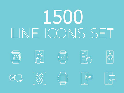 1500 vector line icons pack! branding dashboard design flat flat icons graphic design icon icon set icons icons design line logo logo branding logo design social media startup startup icon