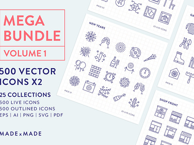 Line Icons – Mega Bundle Vol 1