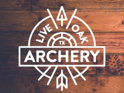 Archery logo archery arrows badge logo texas thicklines