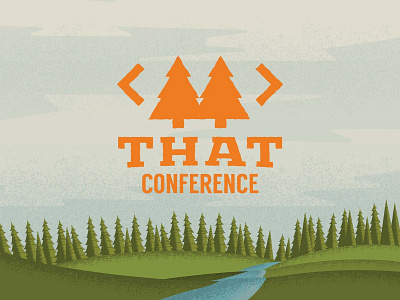 That Conference branding conference illustration logo outdoors summer camp tech