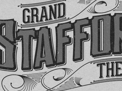 Stafford bar custom type downtown historic logo venue vintage